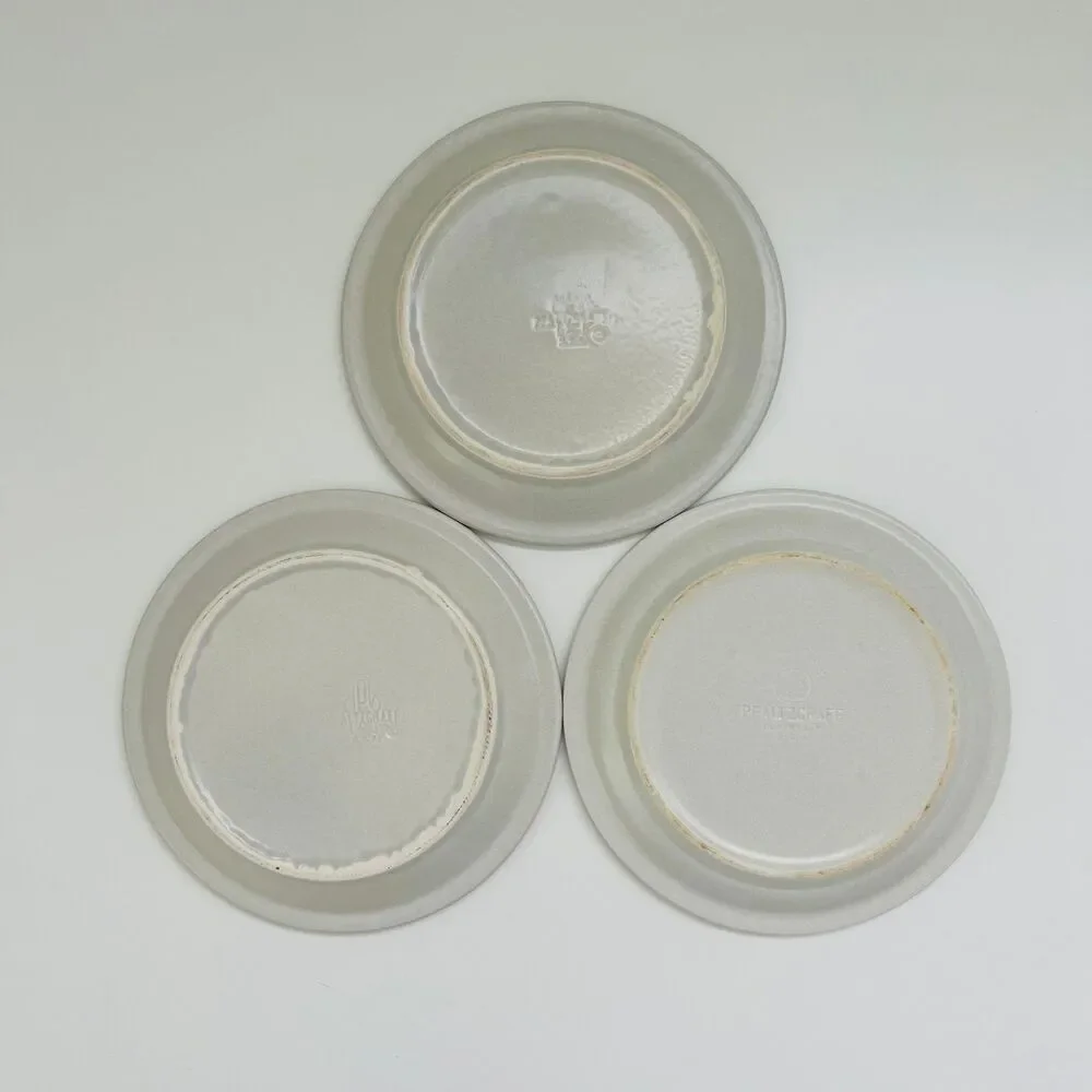 PFALTZGRAFF Yorktowne Taupe Blue Floral Bread & Butter Appetizer Plate, Set of 3
